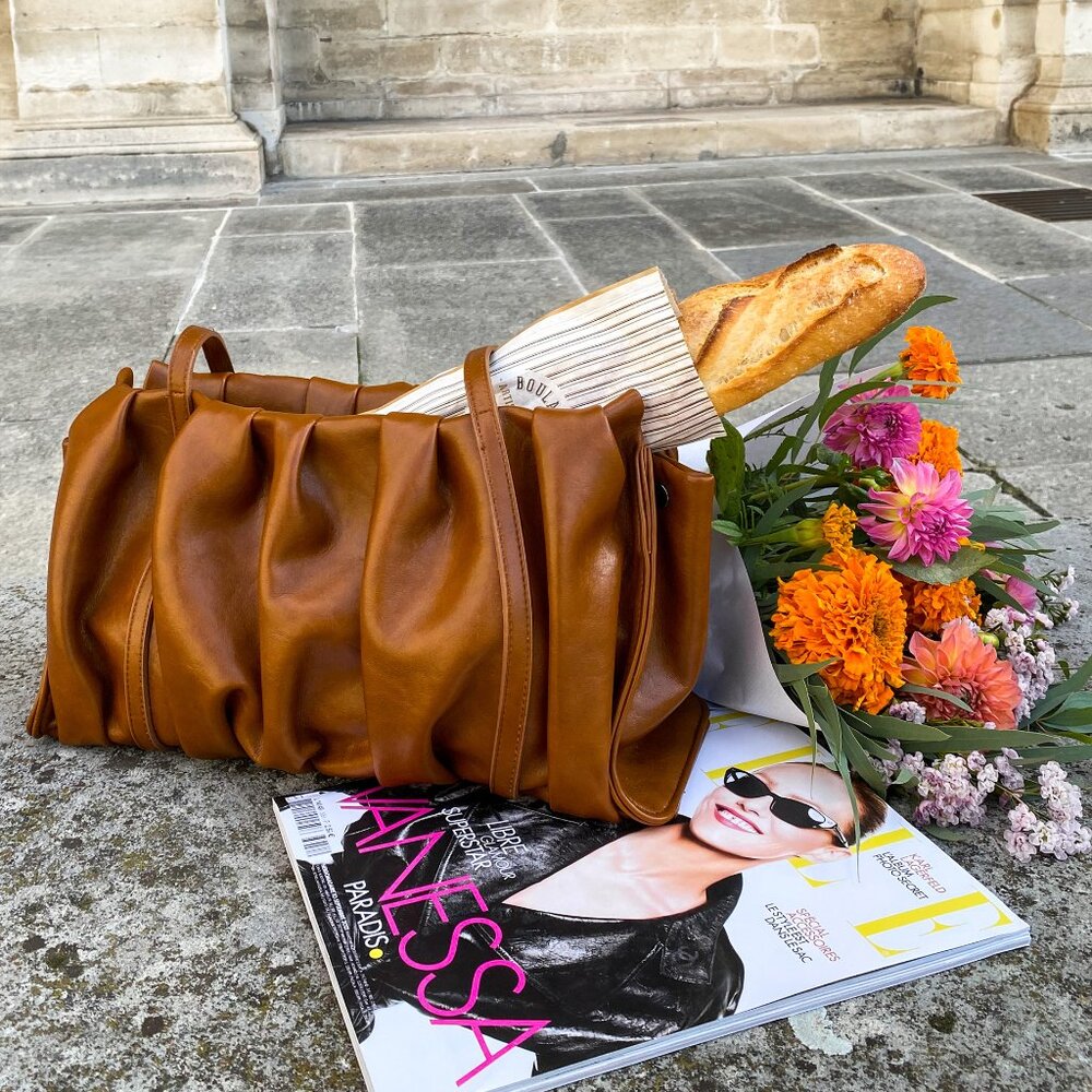 Alice Martha x Elle brown shoulder bag
